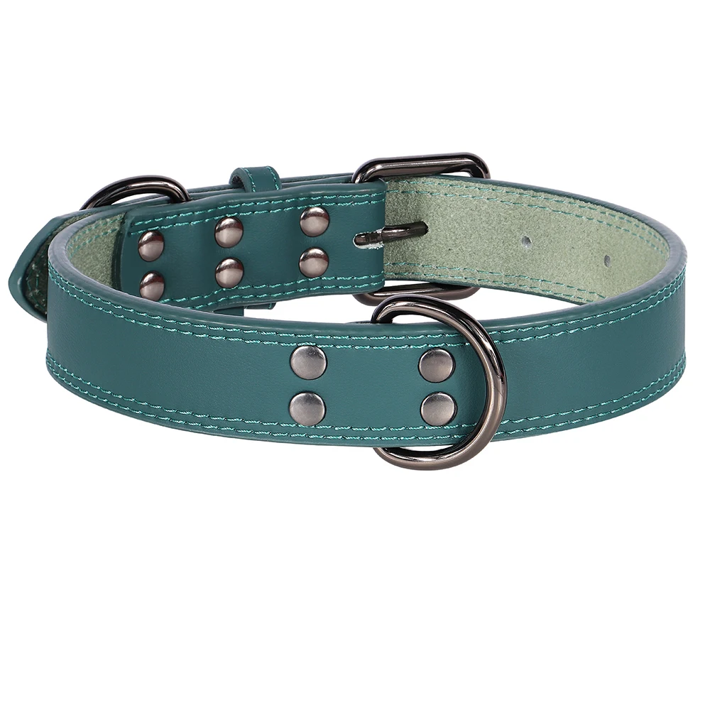 Leather Dog Collar Durable Pet Dog Collars Necklace Adjustable Necalaces for Small Medium Large Dogs French Bulldog Pitbull dog collar pet collar pet necklace