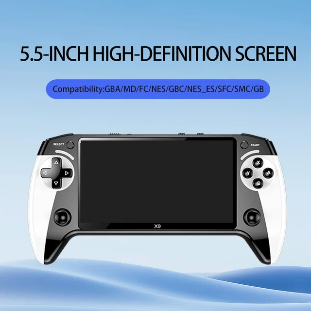 X9 Portable Handheld Game Console, 5.5-inch large-screen portable gaming device