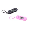 Mini Electronic Student Oval Digital Watch Unisex Student Electronic Clock Keychain Table Time Display Clock Hanging Keychain 4