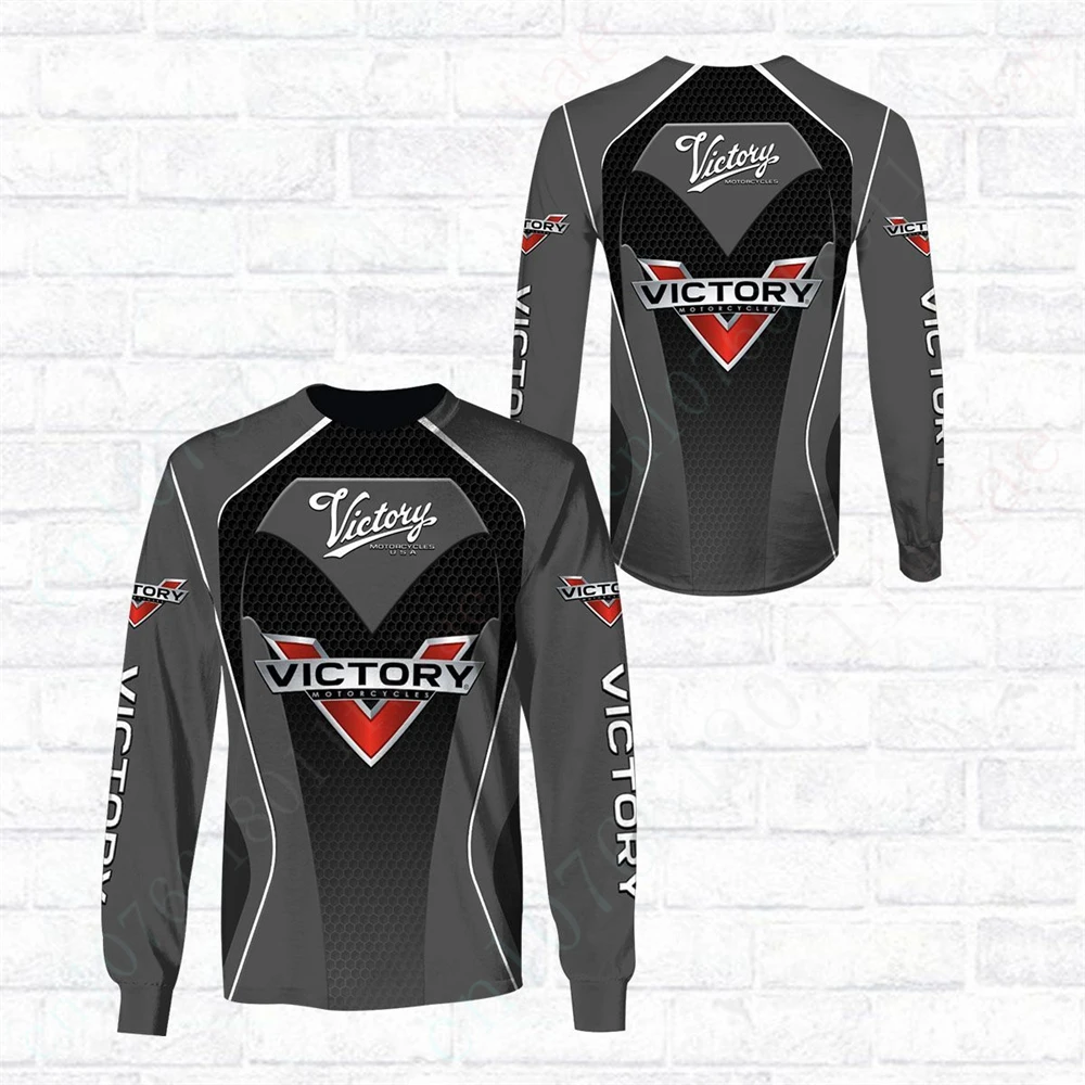

Victory Harajuku O Neck Long Sleeve Casual T-shirts Unisex Clothing Quick Drying Sweatshirt Top Anime T Shirt For Men Women