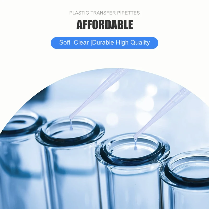 Disposable Pasteur Pipette Dropper Graduated 0.2ml/0.5ml/1ml/2ml/3ml/5ml/10ml Eye Transfer Laboratory Supplies Makeup Tools - 21
