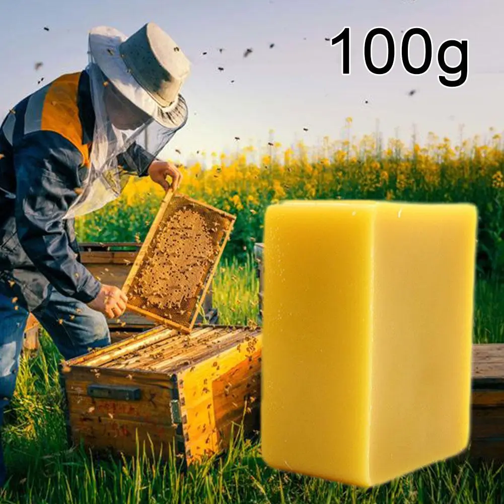100g 8 Pieces Of Natural Soil Beeswax Pure Edible DIY Wine Family Seduce Beeswax Courtyard Bottle Garden Sealing Lipstick A9B0