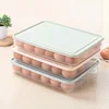24 Grids Egg Storage Box Portable Picnic Camping Eggs Container With Lid Stackable Kitchen Fridge Egg Holder Plastic Tray 1