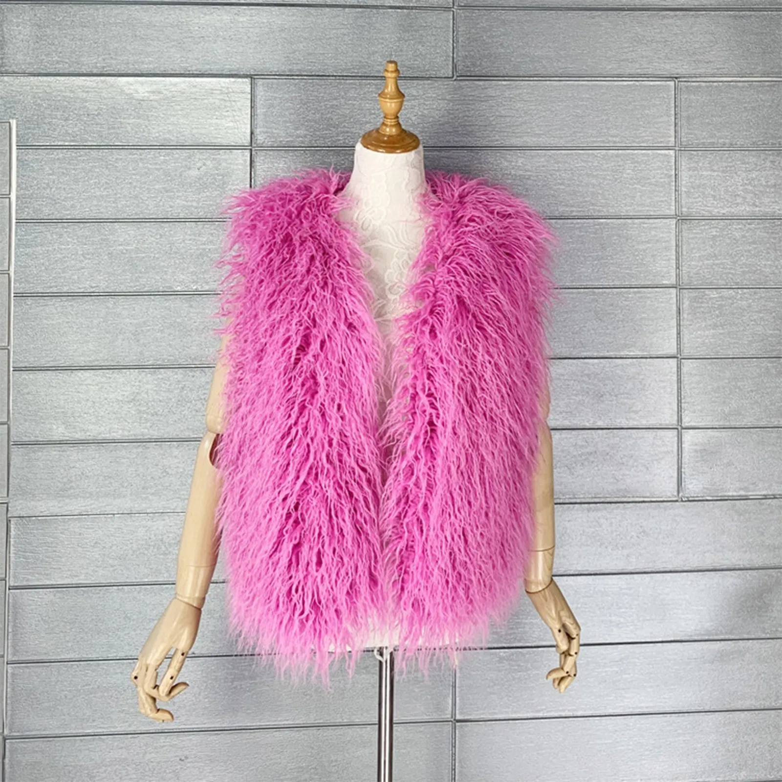 Kids Girls Faux Fur Vest Waistcoat Warm Sleeveless