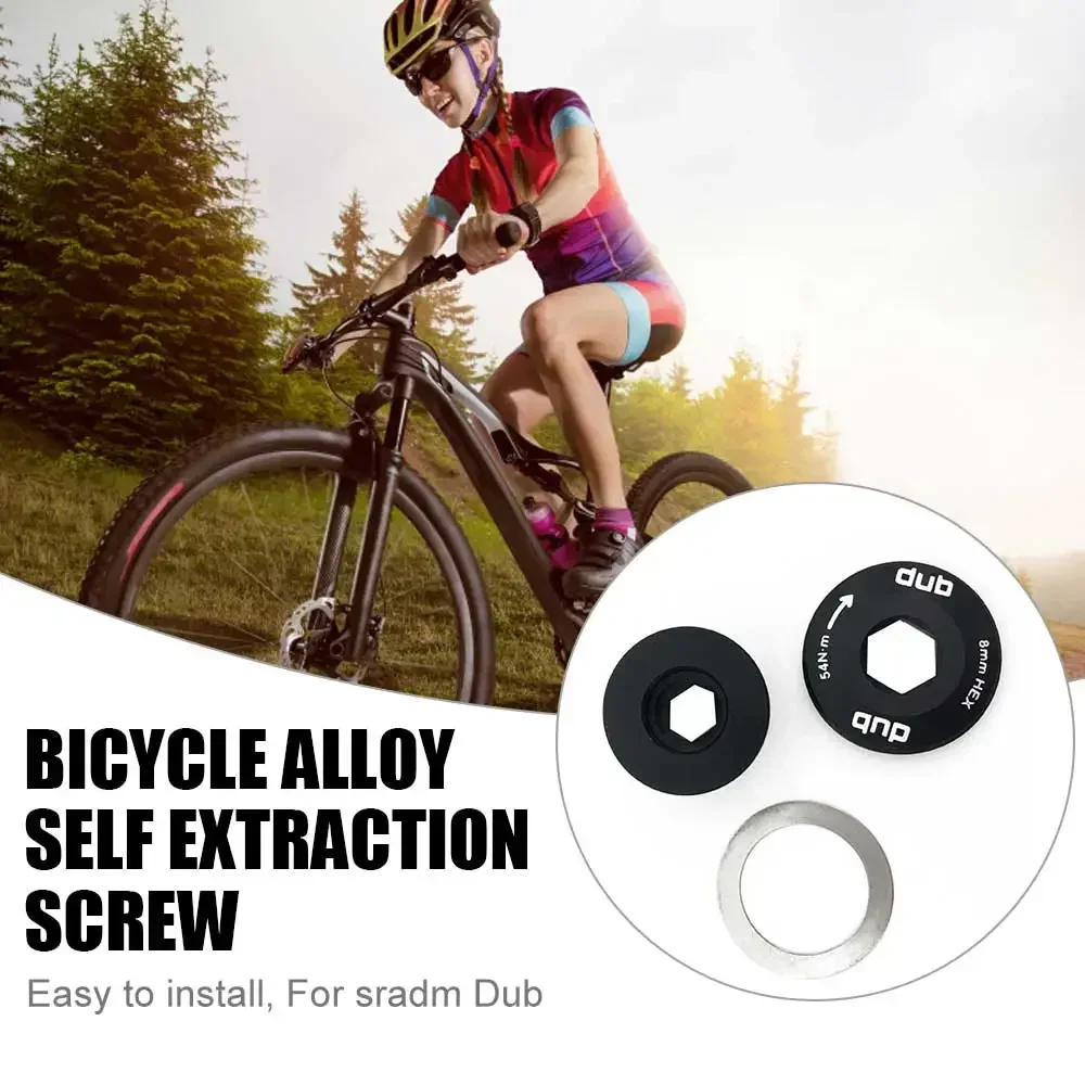 자전거 크랭크 암 1 X 볼트 자체 추출식 M18/M30 For-SRAM SPARE DUB GX RED 약 17g 내구성이 뛰어나고 실용적입니다.