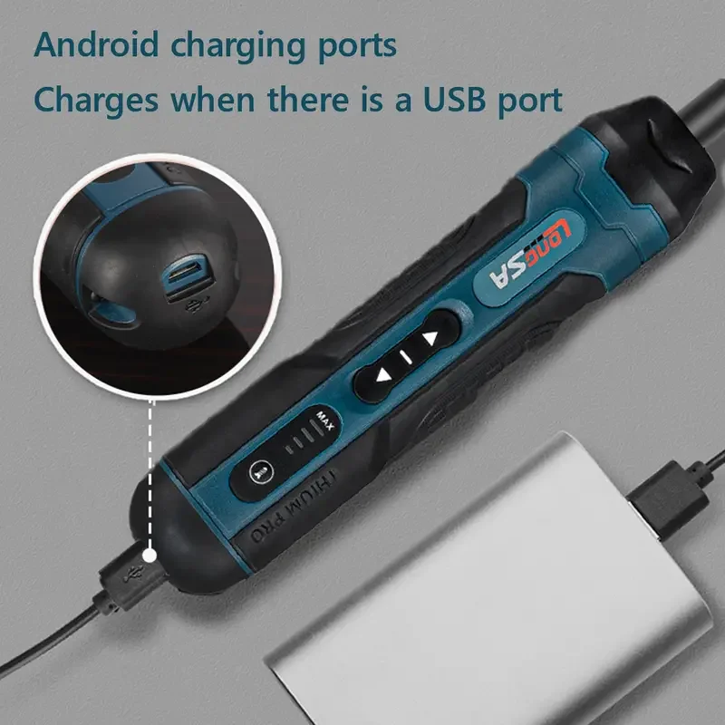 1 set cordless electric screwdriver rechargeable 1300mah lithium battery mini drill 3 6v power tools set household maintenance repair details 5