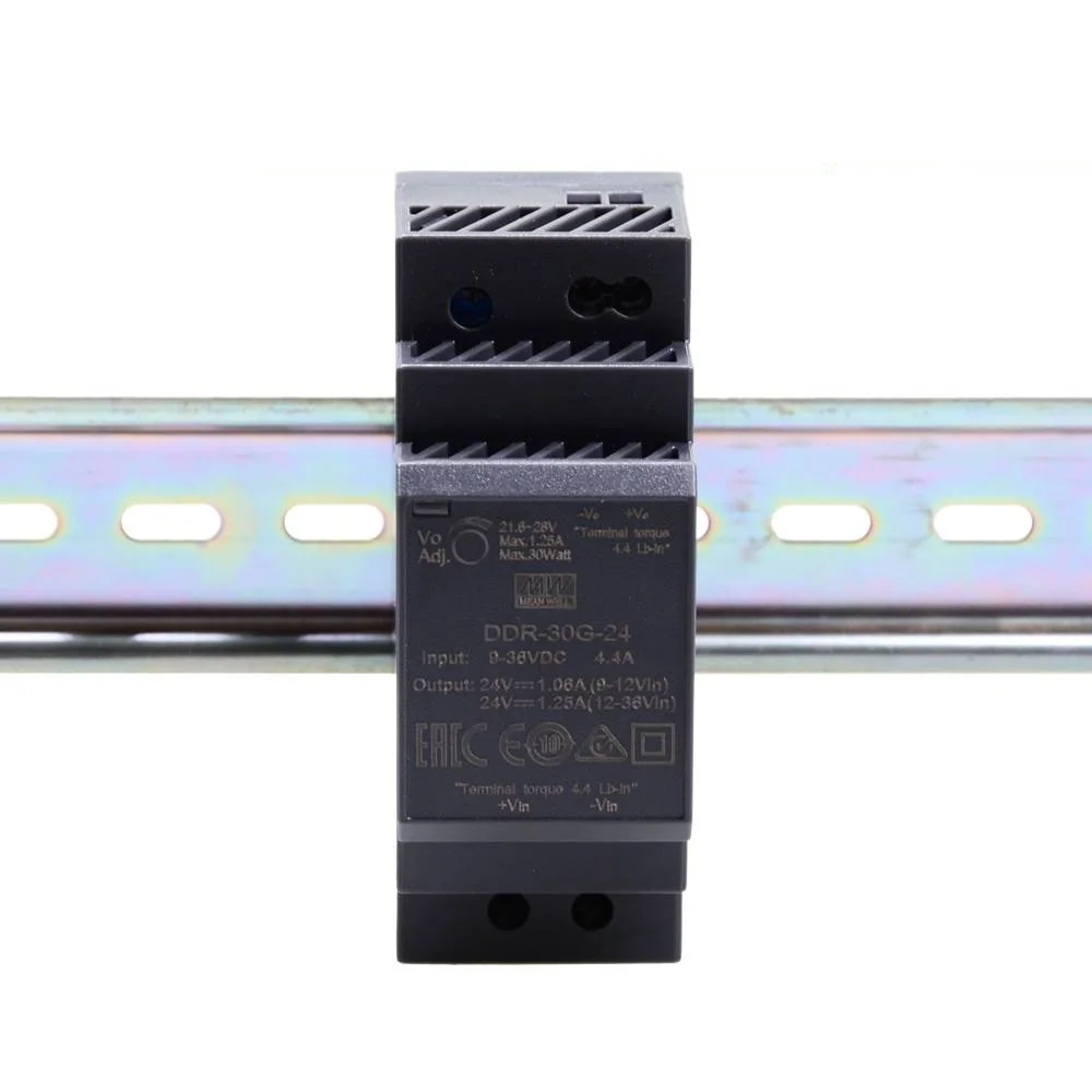 MEAN WELL DDR-30 DDR-30L-5 DDR-30L-12 DDR-30L-15 DDR-30L-24, 30W DIN 레일 타입 DC-DC 컨버터