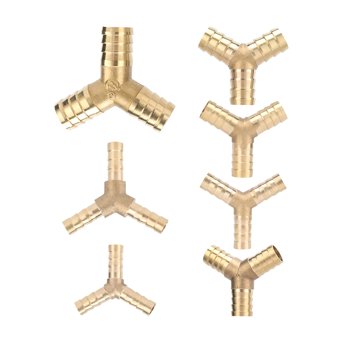 

Y-Shaped All-Copper Quick Connector 6/8/10/12/14/16/19mm Interface Barbed Tee Joint Pneumatic Pipe 3-Way Coupling Pipe Fittings
