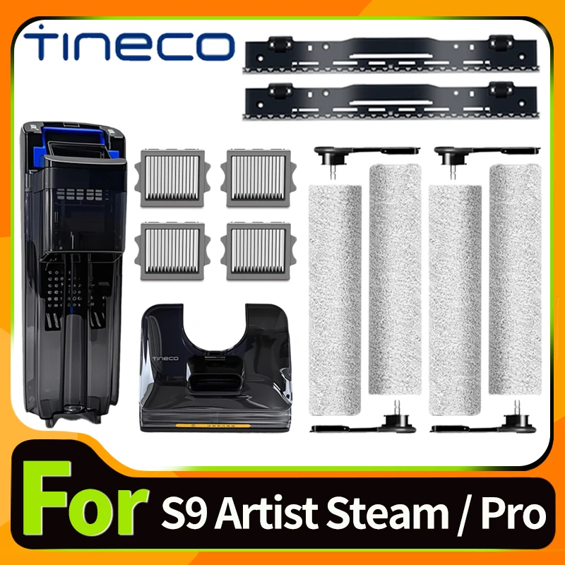 Accessories For Tineco Floor One S9 Artist Steam / Pro Wet Dry Water Tank Brush Roller HEPA Filter Holder Vacuum Cleaner Part