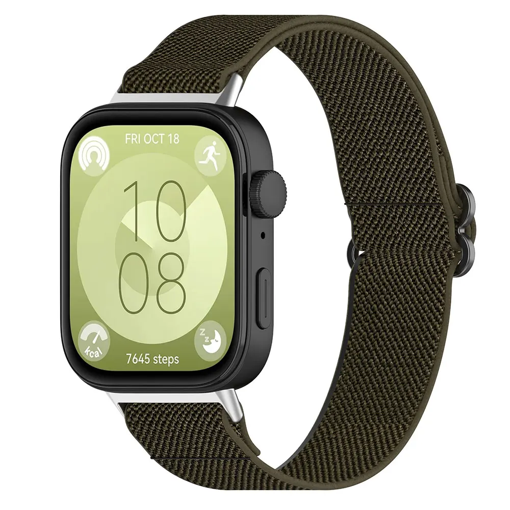 Nylon Loop Strap for Smart Watch - Adjustable Replacement Bracelet in Vibrant Colors