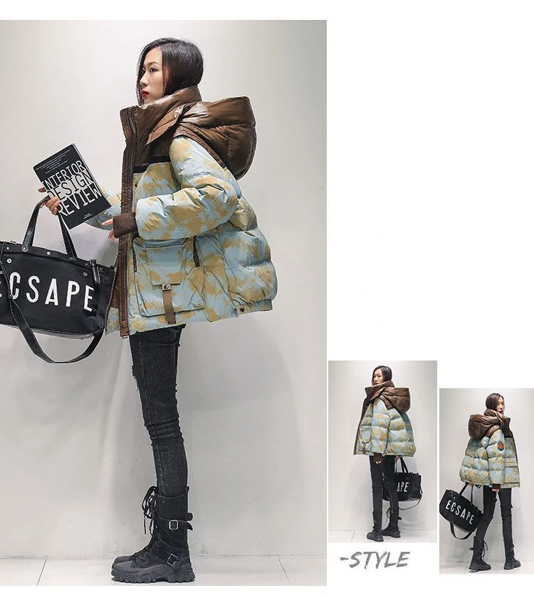 Women's Down Jacket Parkas Winter Coats Jackets Hooded Coat Warm Korean Fashion Loose New
