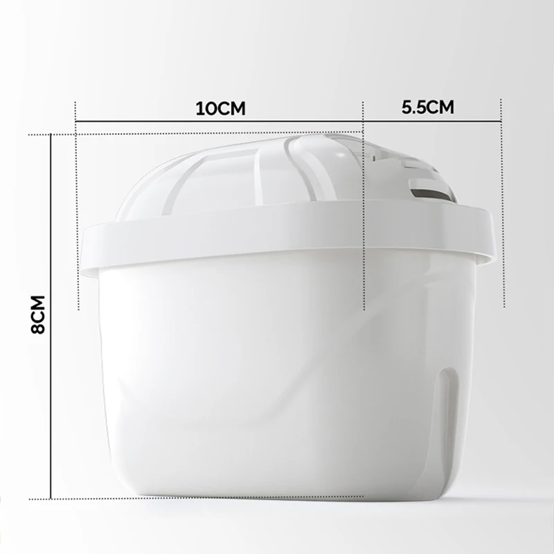 Filtre à eau anti-calcaire pour carafe - Lot de 2 cartouches