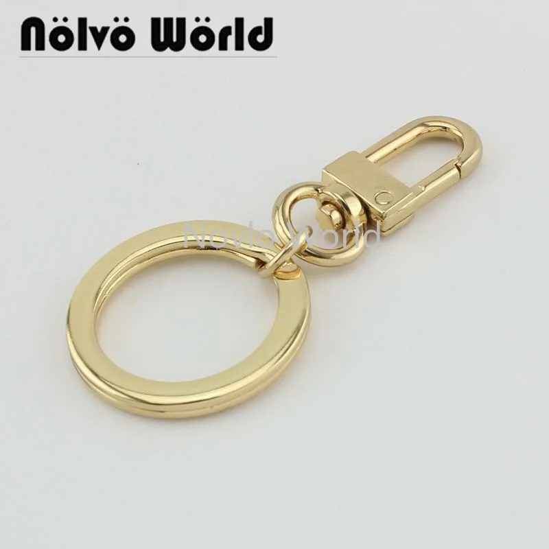 

Nolvo World 5-20-100pcs 2.3cm Keyring Key Chain Rings With Small Nice Clip Clasp DIY Exclusive Handcrafted Pendant Accessories