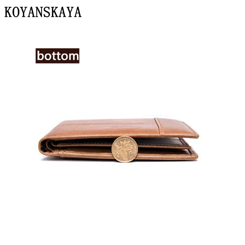 RFID Anti Theft Leather Men's Wallet,Wallet,Coin Purse,Keypack，Card Package,Head Layer Cowhide Multiple Card Positions