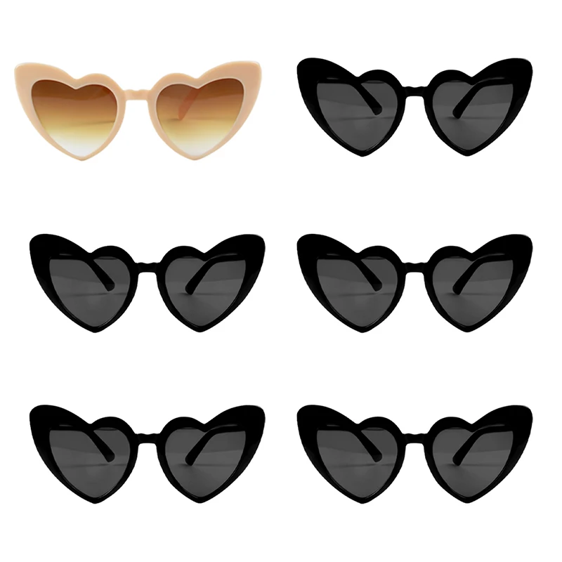 Morcheiong 8/16 Pezzi Cuore Occhiali da sole UV400 Bachelorette Occhiali da sole a forma di cuore per donna matrimonio damigella d'onore regalo di