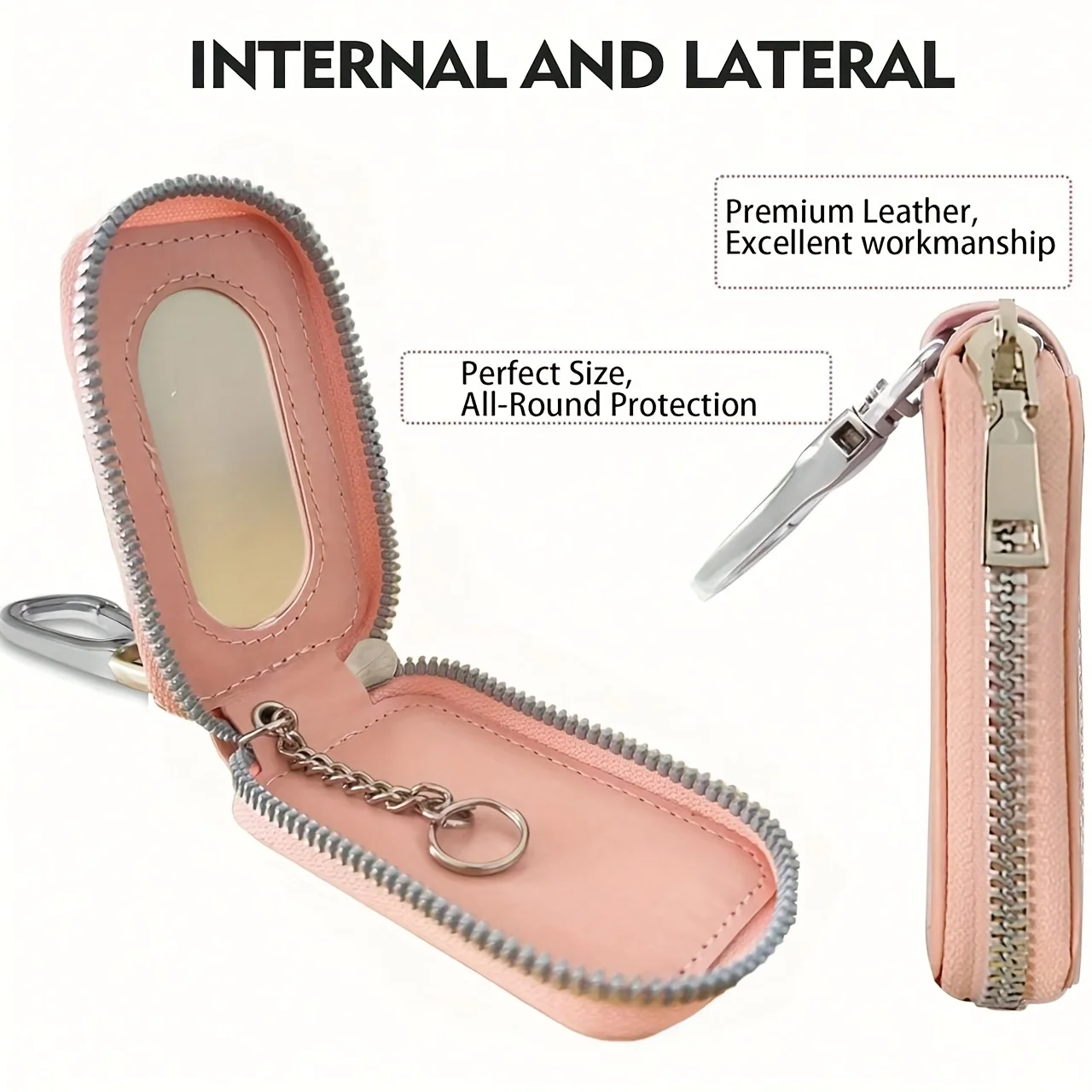 Premium PU Leather Key Holder Pouch