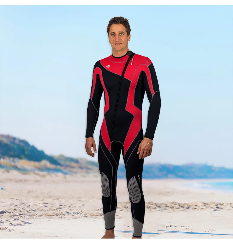 Wetsuit Men Neoprene 3mm Windsurf Kitesurf Diving Suit Underwater
