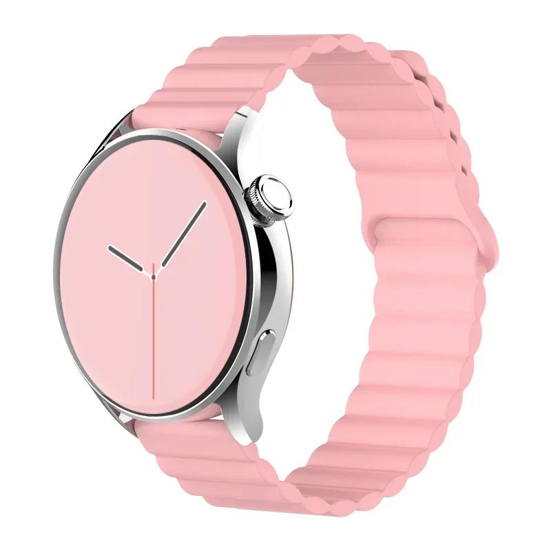 Magnetic Silicone Smartwatch Band Bracelet - 20mm/22mm Strap