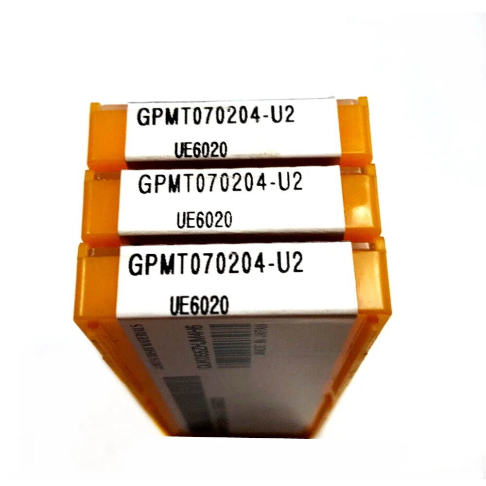 

20P GPMT070204-U2 VP15TF UE6020 + 10P GPMT070204-U2 US735 Токарный станок с ЧПУ, токарный станок, индексируемый карбидный токарный станок
