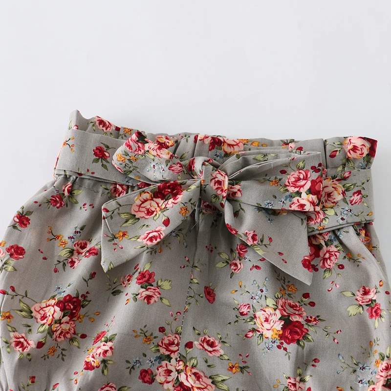 Newborn Baby Girl Clothes Set Summer Solid Color Short Sleeve Romper Flower Shorts Headband 3Pcs Outfit New Born Infant Clothing 5