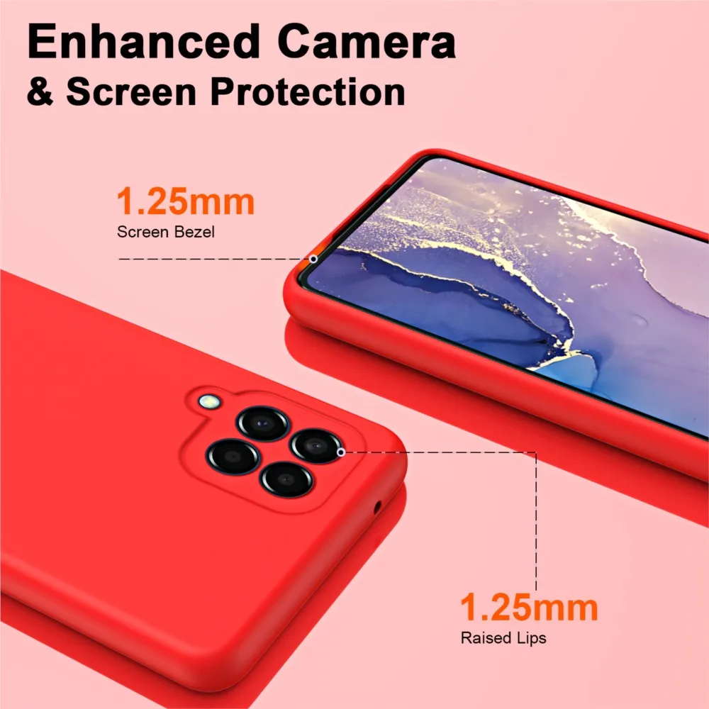 Premium Silicone Phone Case - Elegant Protective Cover in Candy Colors