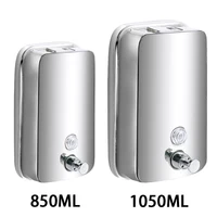 850 ML/1050 ML เครื่องจ่ายสบู่สแตนเลส Wall Mount ห้องน้ําสบู่เหลวผงซักฟอกเจลอาบน้ําขวดห้องน้ําห้องครัว 1