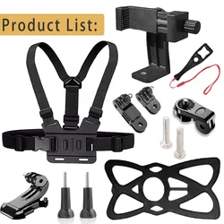 Hands - Free Rotating Phone Mount Chest Strap for Action Cameras & Smartphones