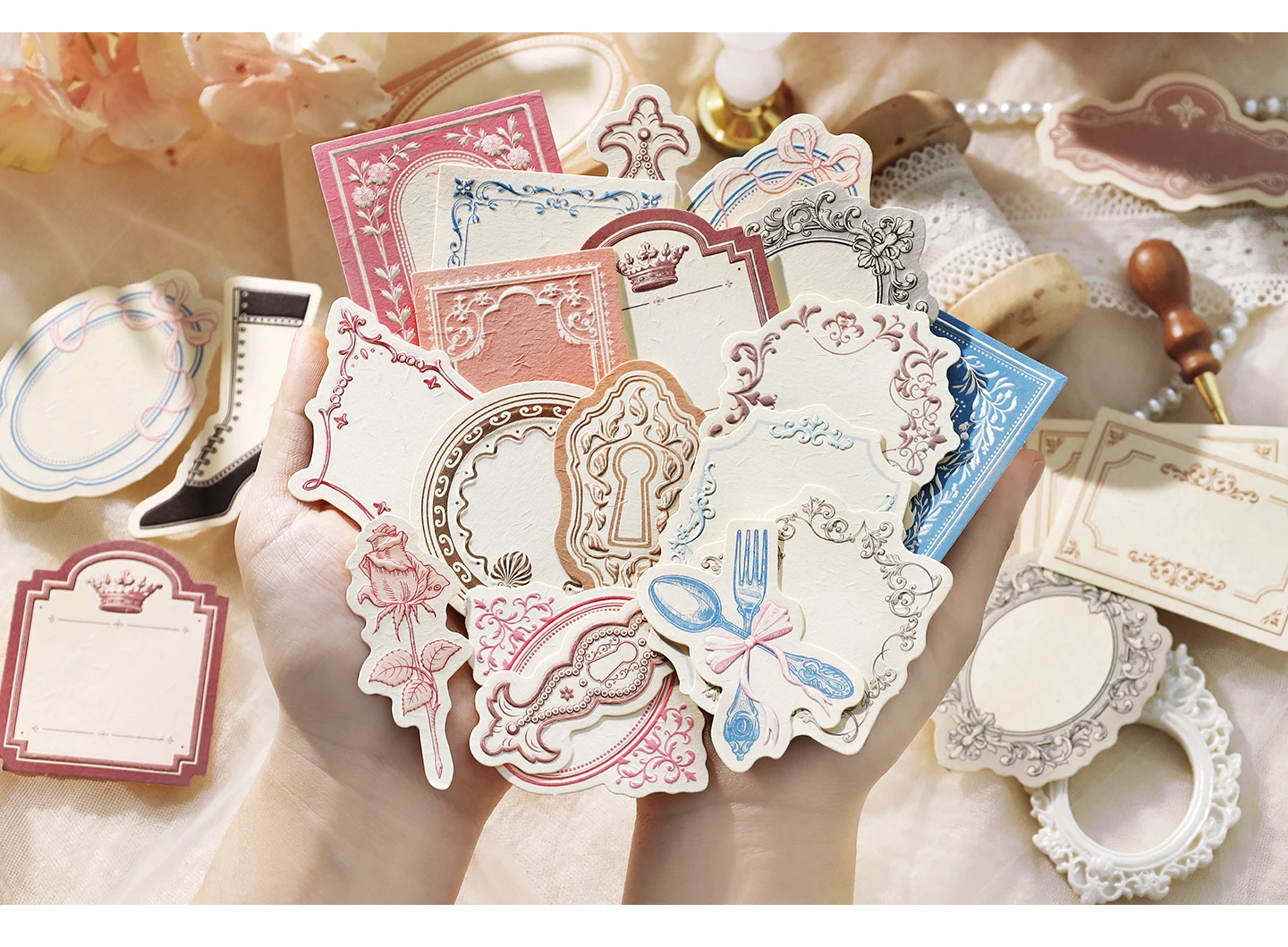 1–4er-Pack Vintage-Blumen- und Pflanzen-Serie, Scrapbooking-Papiermaterial, perfekt für Collage, Journaling, DIY-Bastelbedarf – Detail 23