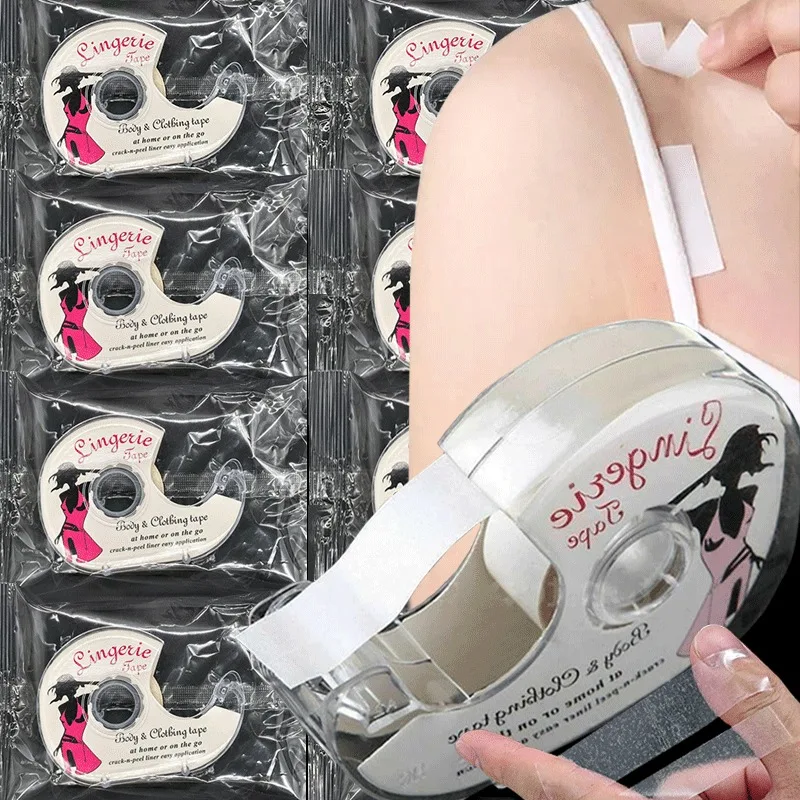 5-20M Anti-slip Invisible Safe Body Tape Adhesive Dress Cloth Double-sided Tapes Skin Sticker Bra Safe Strip Clear Lingerie Tape body tape