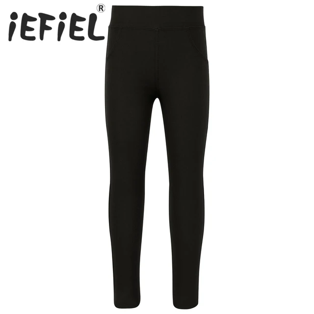 Leggings Negros Básicos, Ropa Danza Jazz Ballet Gimnasia