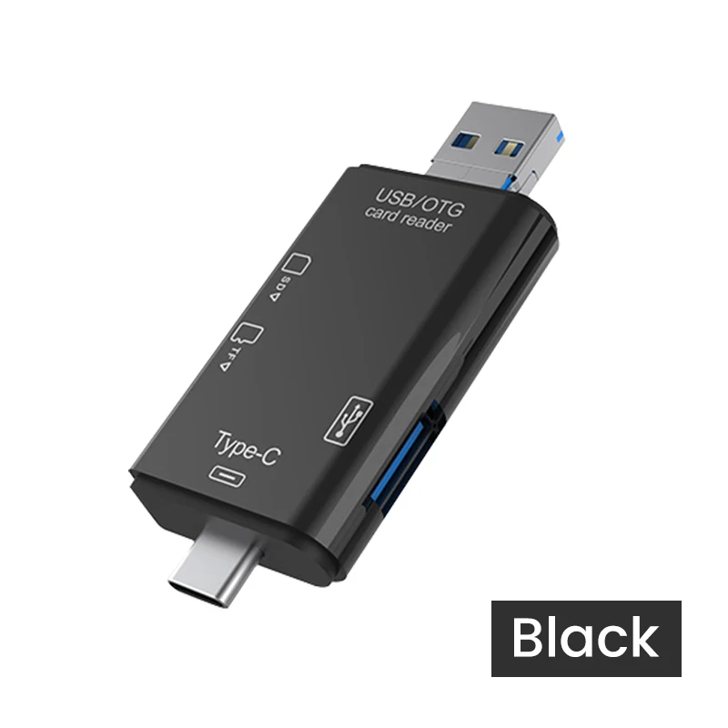 6-in-1 USB-C OTG Card Reader and Adapter