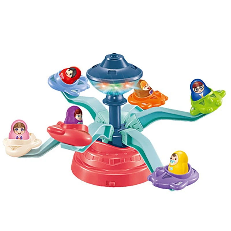 

Электрический самолёт, вращающийся телефон, музыкальная игровая площадка, колесо обозрения, фигурки подруг, город для девочек, игрушки для детей, подарок-Прямая поставка