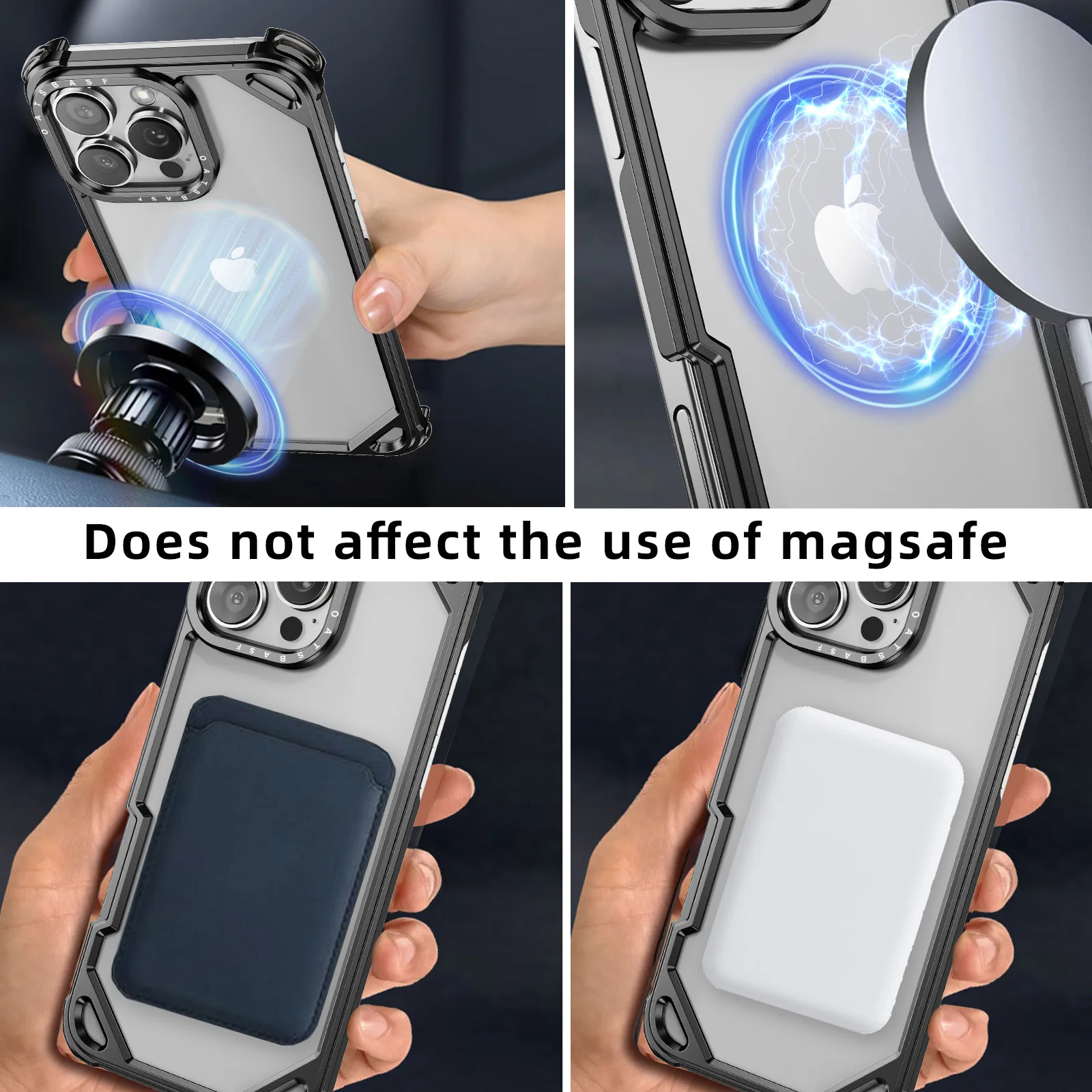 Eary Metal Frameless Phone Case for iPhone 16 15 Pro Max Aluminum Alloy Slim Bumper Drop Proof Shell Shockproof Protective Cover