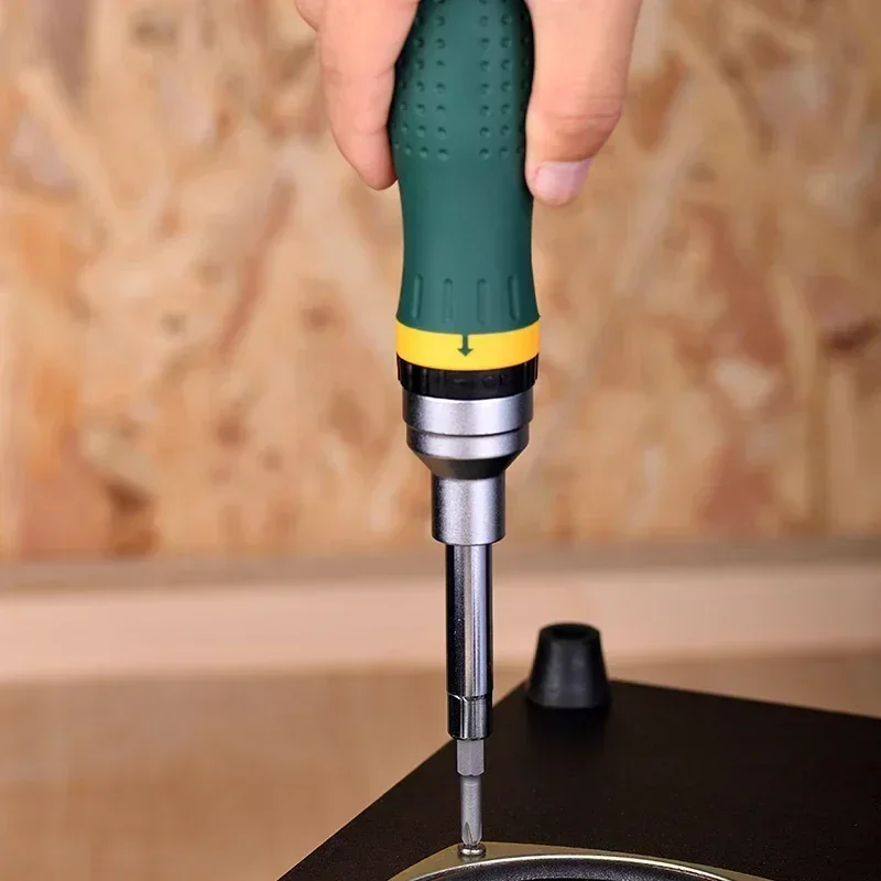 

Ремонтная отвертка храповая 1 двухсторонний взаимозаменяемый инструмент Многофункциональный прецизионный набор 19