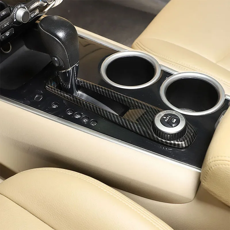 

Для Nissan Pathfinder 2013-2018 ABS углеродное волокно центральное управление автомобиля коробка передач рамка Крышка отделка стикер автомобильные аксессуары