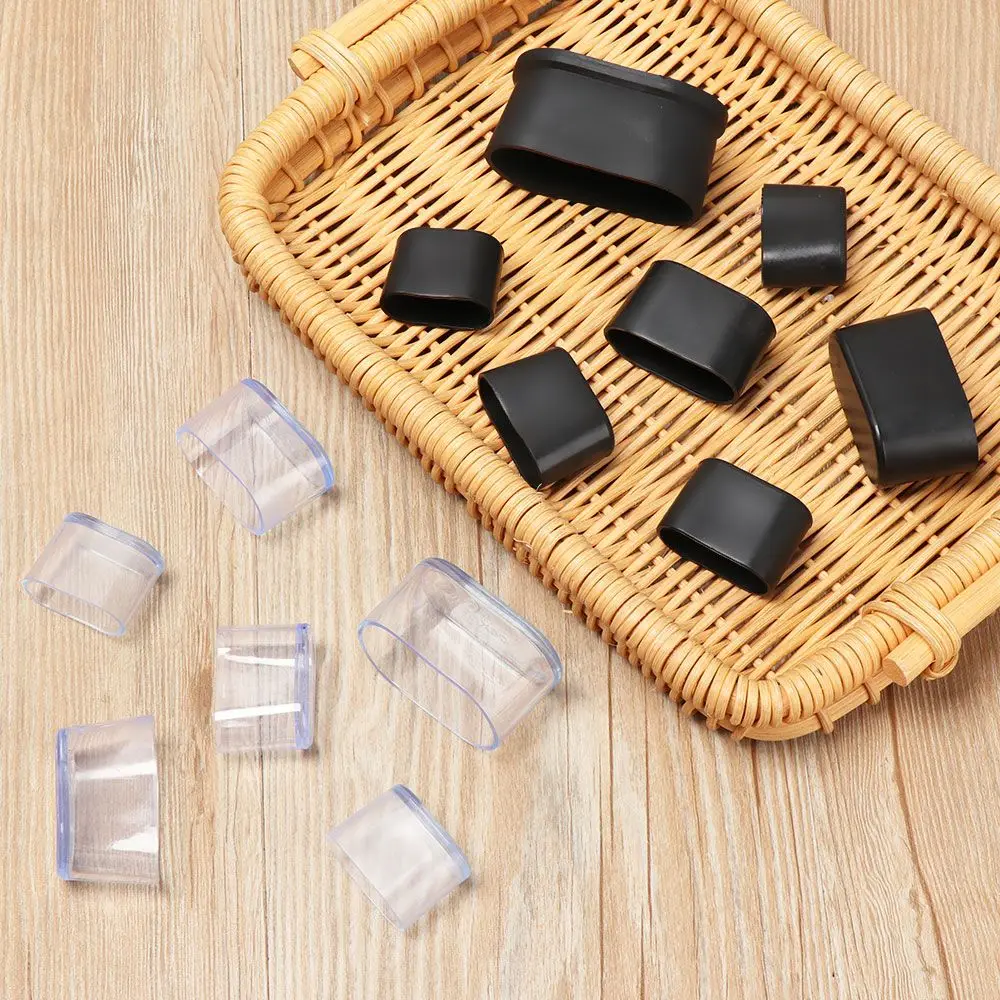 Silicone Oval Chair Leg Caps Furniture Floor Protectors