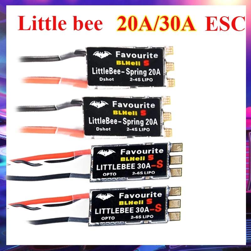 FVT LITTLEBEE Little Bee BLHeli s SPRING 20A 30A Brushless ESC 2 6S fvt-littlebee-little-bee-blheli-s-spring-20a-30a-brushless-esc-2-6s
