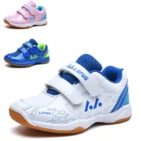 TaoBo Original LEFUS Small Size 28 29 Kid Badminton Sneakers Hook Loop Tennis Shoe for Breathable Jogging Sport Shoes 1