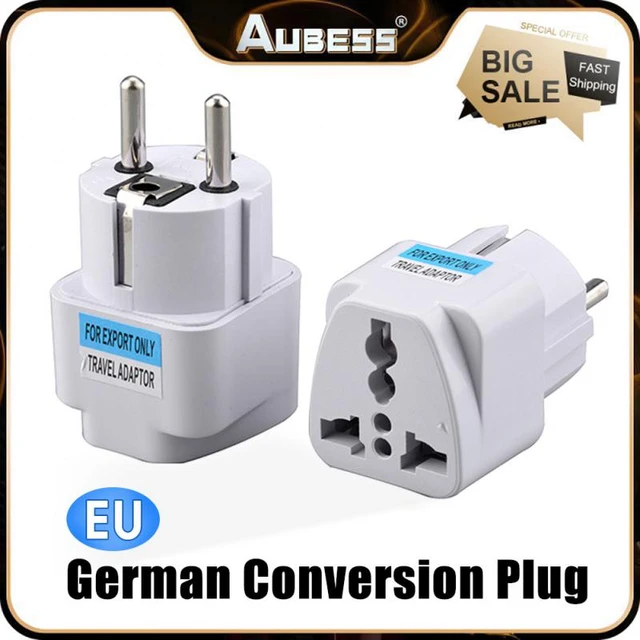 Universal EU Plug Adapter International AU UK US To EU Euro KR Travel  Adapter Electrical Plug Converter Power Socket Wholesale - AliExpress