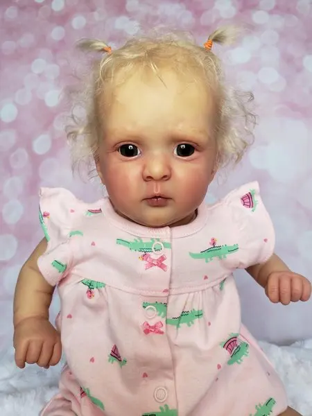

FBBD Custom Made By ShanShan (instagram:FBBREBORNOFFICIAL )18inch Reborn Baby Doll Jocy With Hand-Rooted Mohair Already Finished
