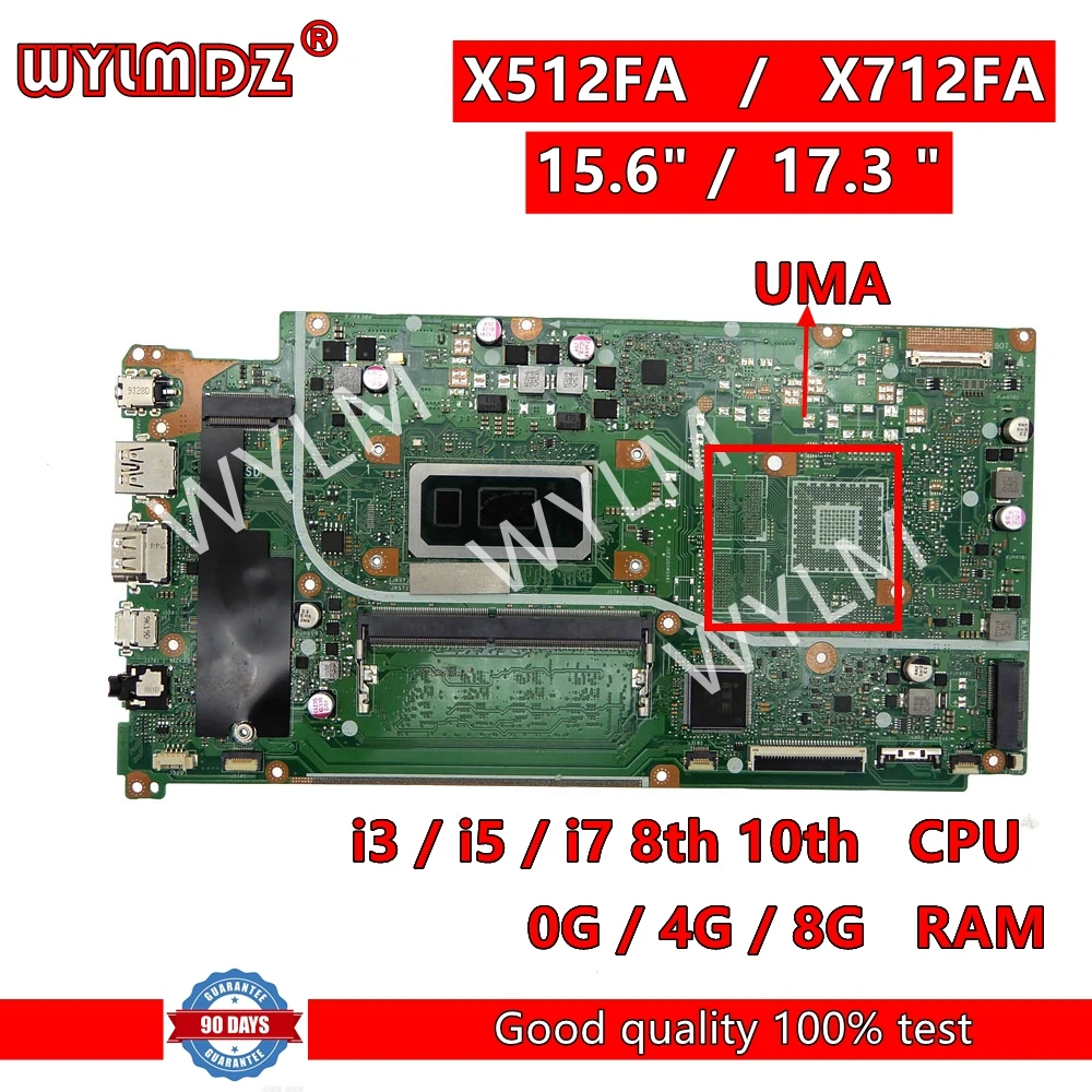X512FA UMA/V2G Mainboard For Asus Vivobook15 X512F X512FAC X512FF