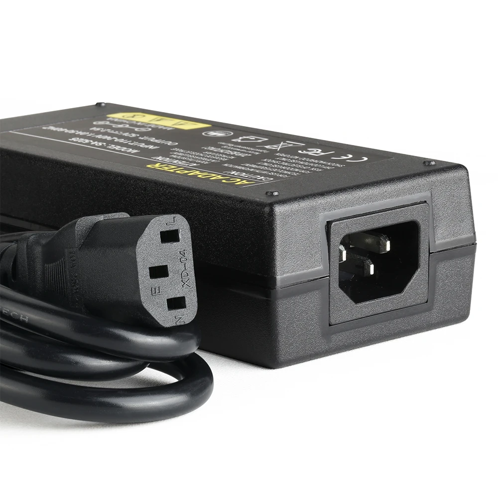 Techage 52V 2.5A AC 100-240V DC 5.41 мм EU / AU / UK US Power Adapter Charging Device
