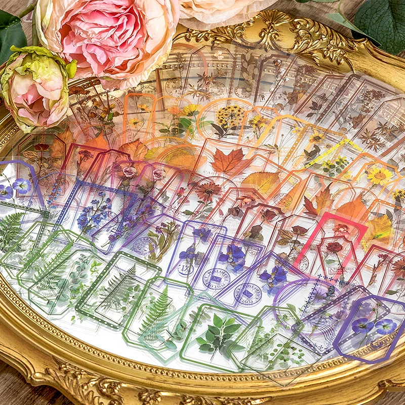 

30 шт. цветочный ботанический Набор наклеек для справочника, материал для творчества, декоративные наклейки, этикетки, альбом, скрапбукинг, искусство, ручная работа