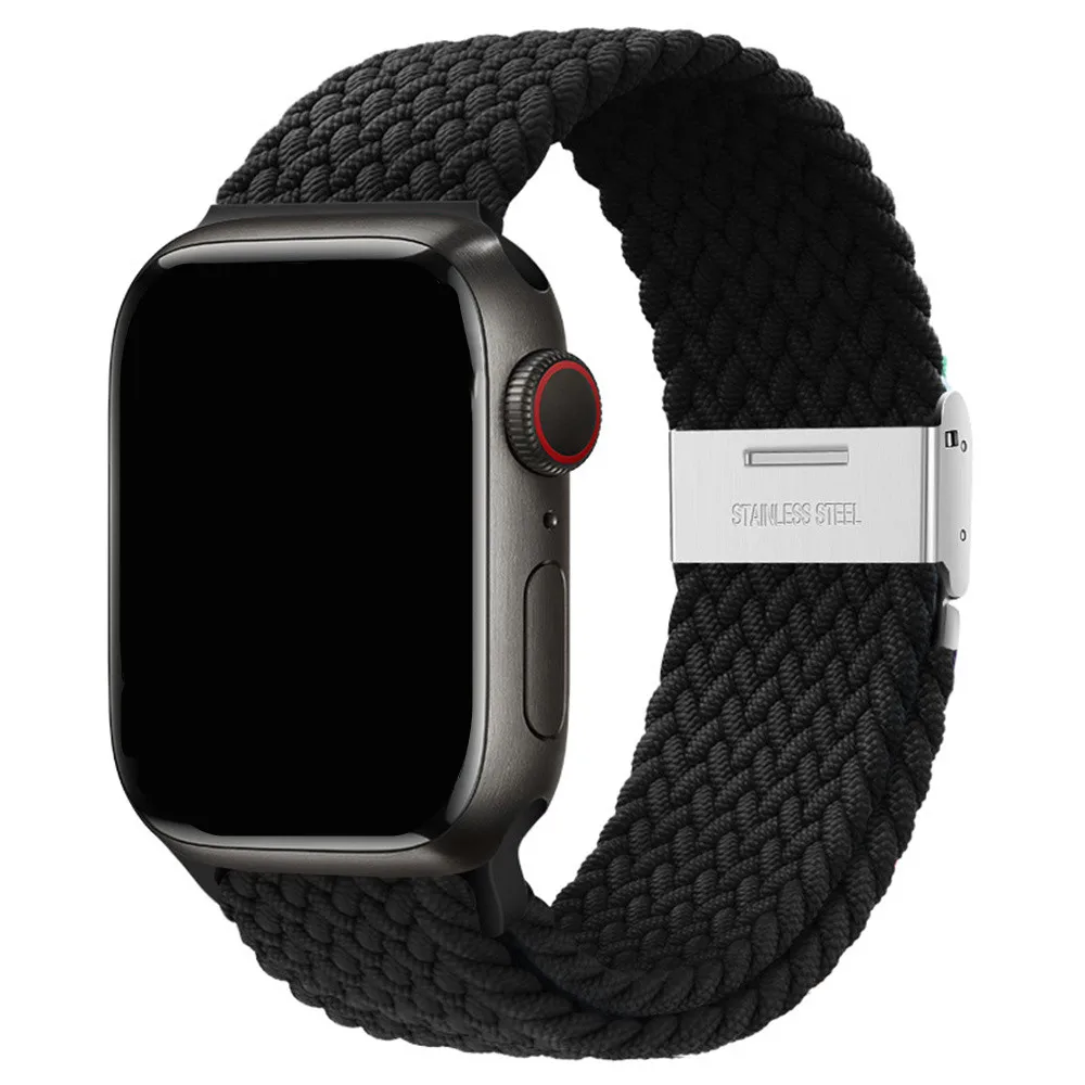 Braided Nylon Strap for Apple Watch - Vibrant and Durable Bracelet