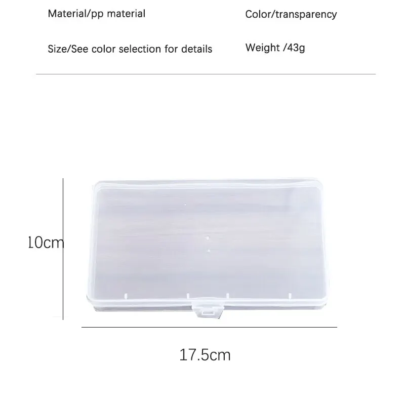 Transparent Desktop Stationery Stickers Plastic Storage Box Organizer Container Art Tool Case Craft Desktop School Supplies desktop storage box stationery organizer stationery storage box
