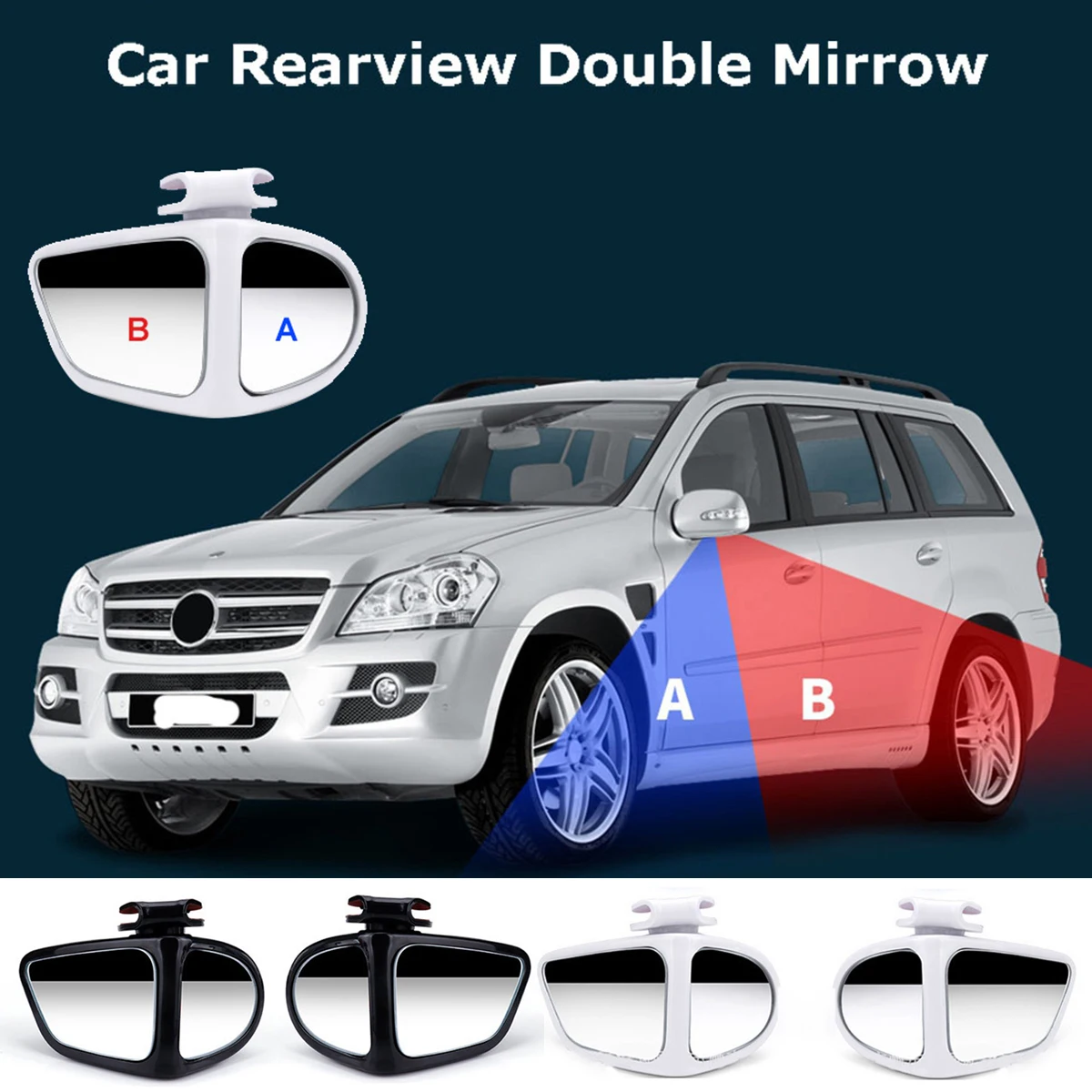 4/2pcs Car Rear View Mirror Blind Spot Mirror 360&deg; Rotate Vehicle Driving Assistance Accessory Park Reversing Auxiliary auto mirror accessories