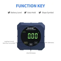 SHAHE Touch Control Protractor Inclinometer Digital Angle Finder Gauge Angle Electronic Level with Magnetic Base&Backlit Display 2