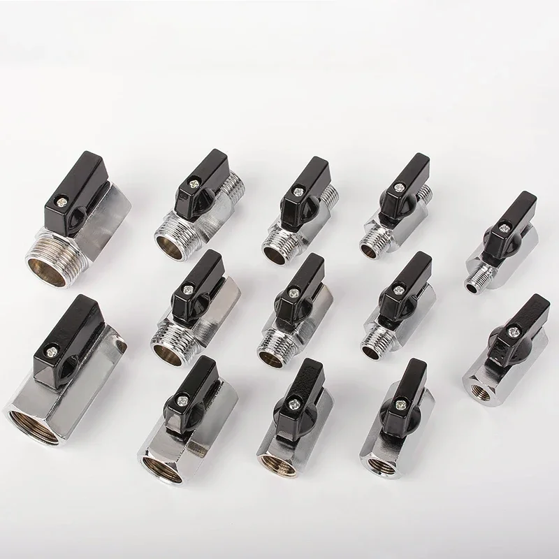 Threaded Mini Brass Ball Valve 1/8" 1/4" 3/8" 1/2"