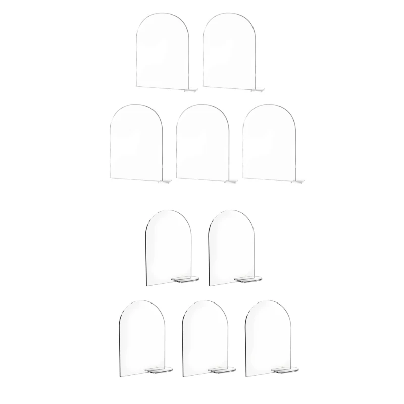 

5 упаковок прозрачных акриловых карточек для сидений, карточек для мест, пронумерованных настольных карточек, легкие, подходят и