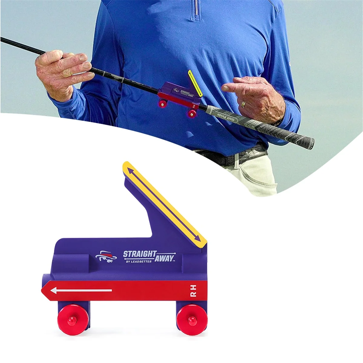 ABXD 골프 스트레이트웨이 스윙 트레이너 골프 스윙 경로 가이드 인스턴트 스윙 피드백 골프 스윙 궤도 트레이너